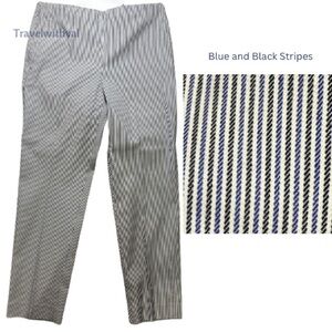 THEORY Trecca Rail Cotten Crop Pants - 6
